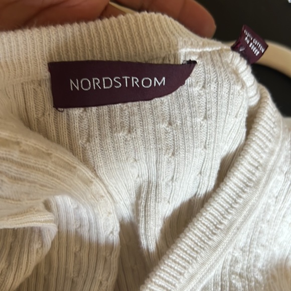 Nordstrom Men’s sweater vest color cream 100%cotton Vneck size XL - Picture 12 of 12